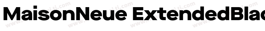 MaisonNeue ExtendedBlack字体转换